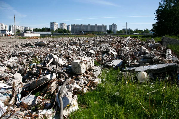 View Building Debris City Outskirts — Stock Photo, Image