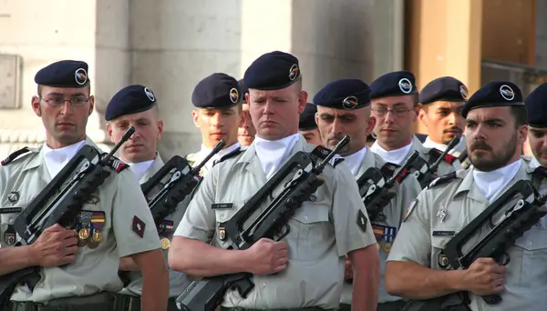 French Marines Public Ceremony Paris — Stockfoto