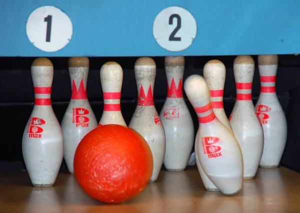 Bowling Närbild Stift — Stockfoto