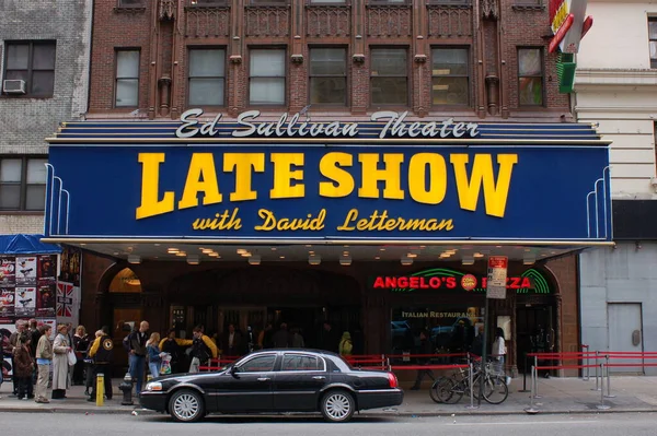 David Letterman Show Tardio Cidade — Fotografia de Stock
