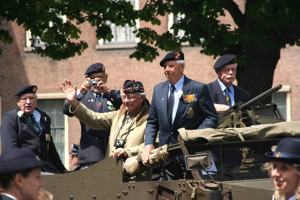 Soldados Militares Desfile Dia Veteranos — Fotografia de Stock