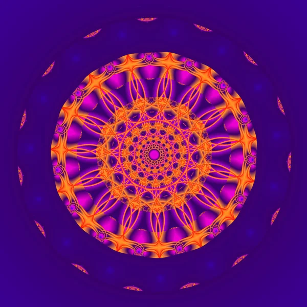 Astratto Mandala Illustrazione Ornamento Sfondo Illustrazione — Foto Stock