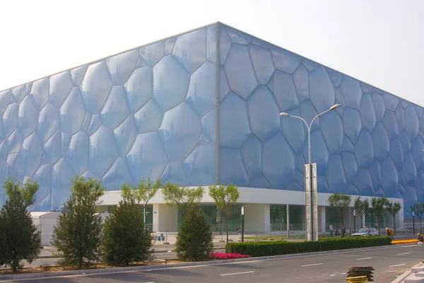 Beijing Aquatics Center Lieu Voyage Arrière Plan — Photo