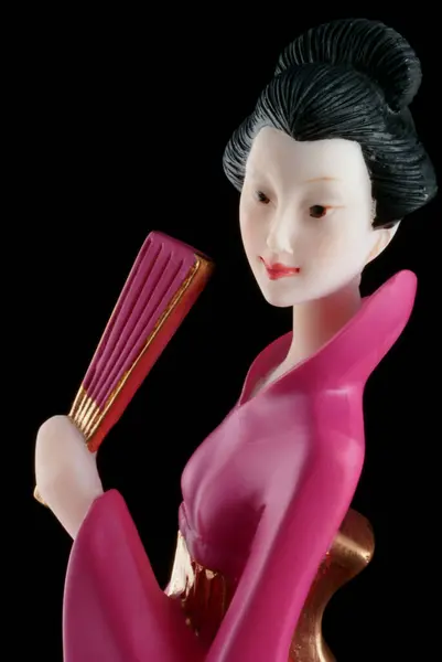 Muñeca Estatua Mujer Elegancia China Fondo Primer Plano —  Fotos de Stock