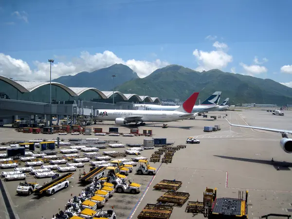 Aeroporto Hong Kong Transporte Conceito Viagem — Fotografia de Stock