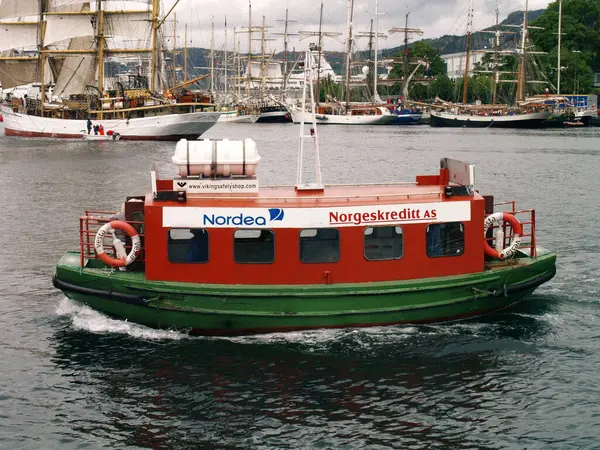 Boat Bergen Norway Travel Place Background — Stock Photo, Image