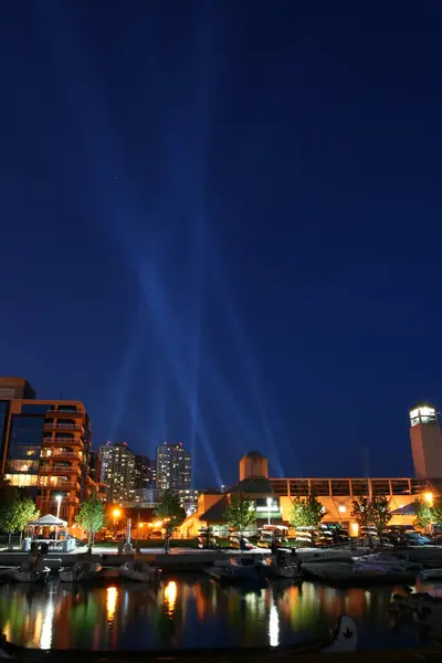Toronto Harbourfront Nachts — Stockfoto