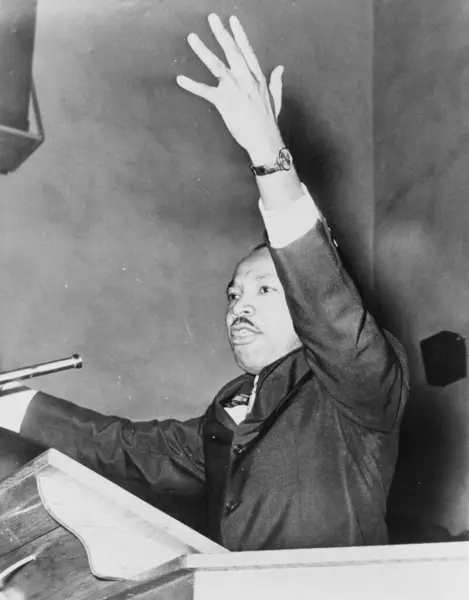 Portret Van Martin Luther King Stockfoto