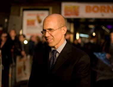 Jeffrey Katzenberg, 6 Aralık 2007 'de İngiltere' nin başkenti Londra 'da Leicester Meydanı' nda düzenlenen Bee Movie galasında.