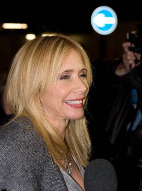 Rosanna Arquette, 15 Kasım 2007 'de Londra' daki Novello Tiyatrosu 'nda 