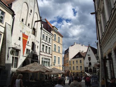 Tallinn - Şehir merkezi sokağı