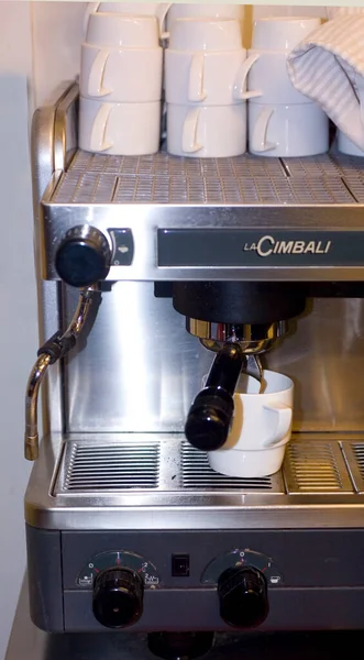 Närbild Cimbali Kaffebryggare — Stockfoto