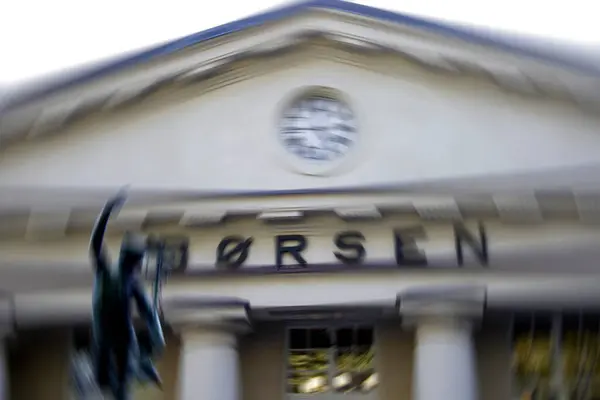 Oslo Stock Exchange Building Blurred Image — Stock Photo, Image