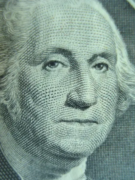George Washington Bill Background Close — Stock Photo, Image
