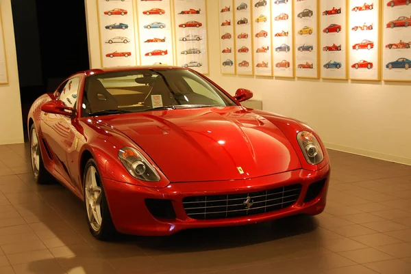 Ferrari Μουσείο Για Διεθνή Έκθεση Έκθεση Αυτοκινήτων — Φωτογραφία Αρχείου