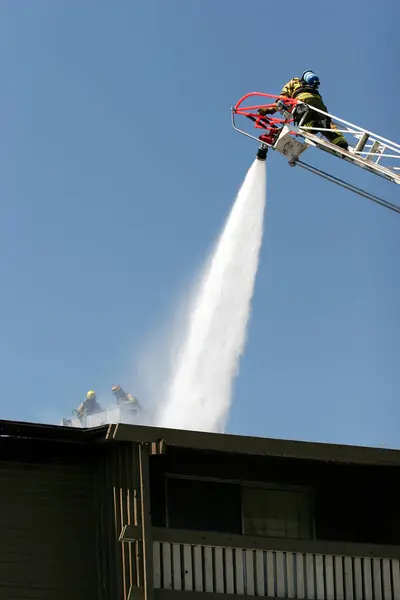 Bomberos Trabajo Concepto Lucha Contra Incendios — Foto de Stock