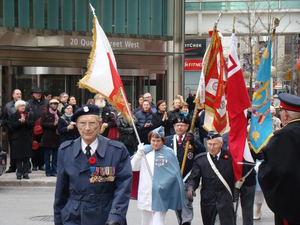 Veterns Color Guard Rememberance Day — Stock Photo, Image