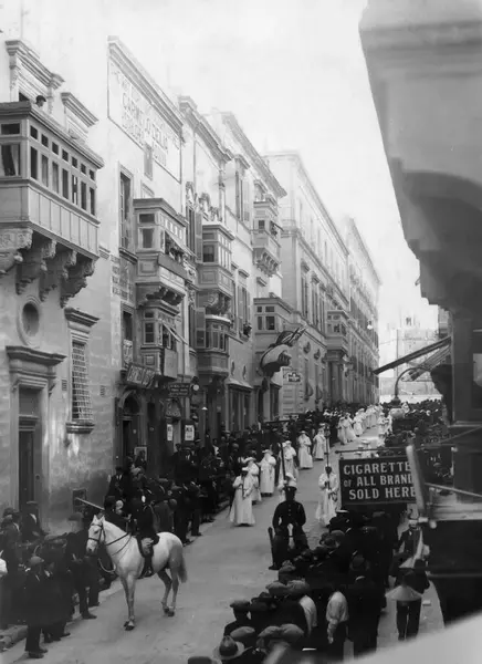 Stock image Retro photo of Gallows Procession in city