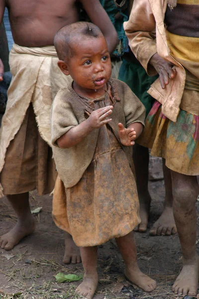 Милые Маленькие Малагасийские Дети — стоковое фото