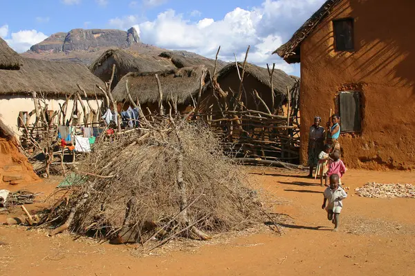 Small Village Madagascar — Stock Photo, Image