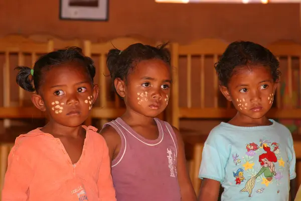 Cute African Kids Madagascar — Stock Photo, Image