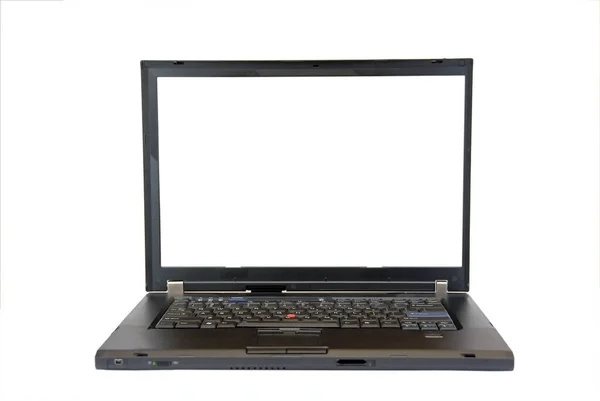 Närbild Laptop Vit — Stockfoto