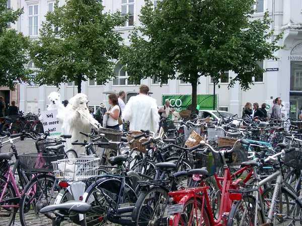 Greenpeace Action Copenhagen — Stock Photo, Image
