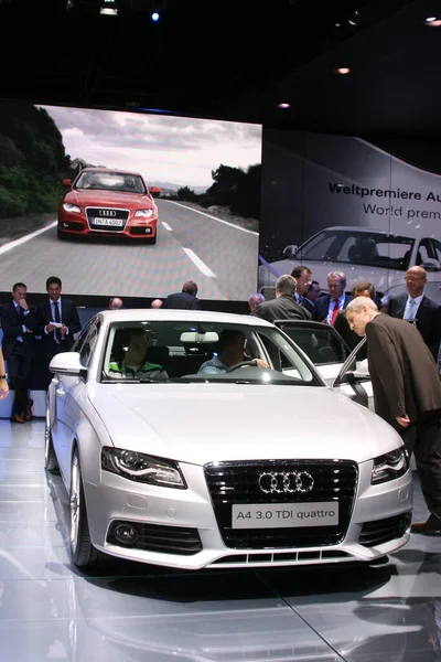 Audi Σχετικά Διεθνή Έκθεση Έκθεση Αυτοκινήτων — Φωτογραφία Αρχείου