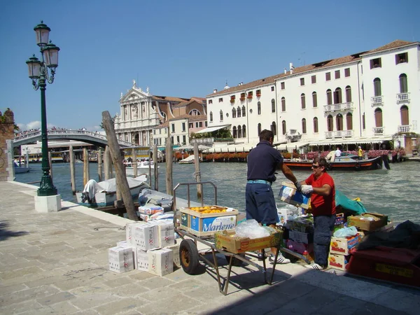 Everyday Life Venice Italy — Stockfoto