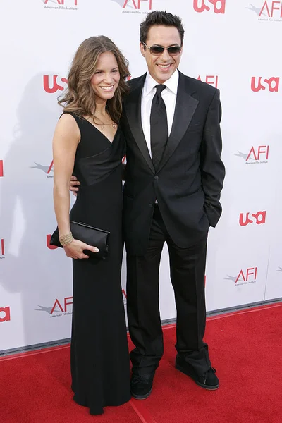 Susan Downey Robert Downey Afi Yaşam Boyu Başarı Ödülleri Haziran — Stok fotoğraf