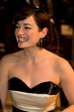 Laura Michelle Kelly. 'Sweeney Todd' un Avrupa prömiyerine 10 Ocak 2008 'de Londra' daki Odeon Leicester Meydanı 'nda varış, Uk