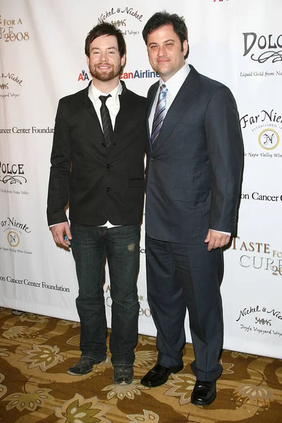 David Cook Jimmy Kimmel Assistent Collecte Fonds Taste Cure Pour — Photo