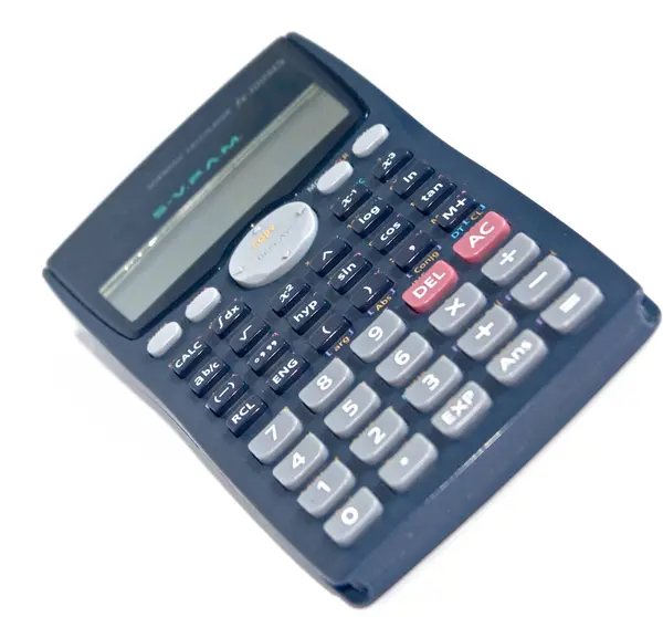 Hesap makinesi beyazda izole edildi 