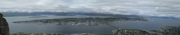 Troms全景 顶视图 — 图库照片
