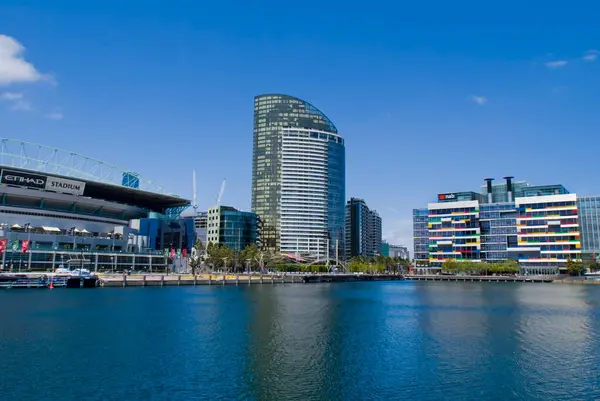 Docklands Melbourne Paysage Urbain Voyage — Photo