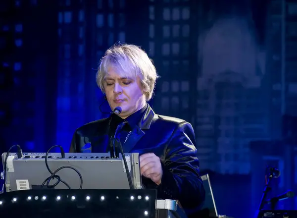 Nick Rhodes Performing Stage — Stock Photo, Image