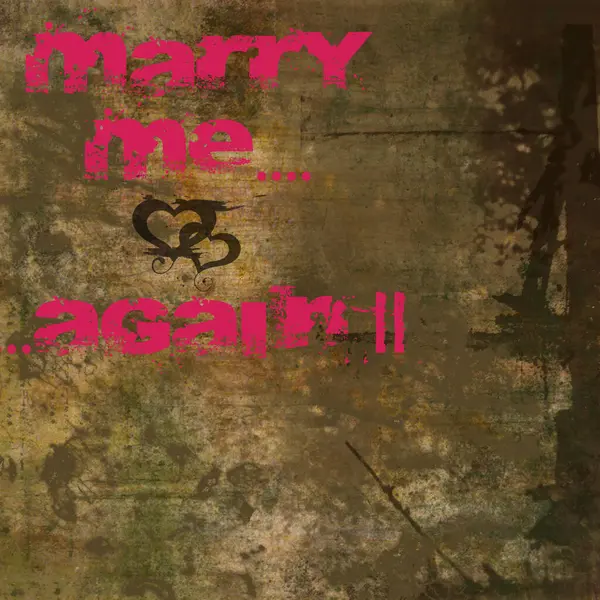 Valentine Background Marry Text — Stock Photo, Image