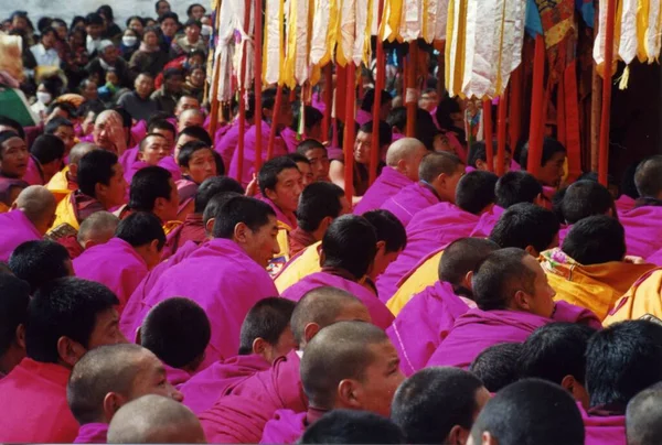 Widok Festiwal Tybetański — Zdjęcie stockowe