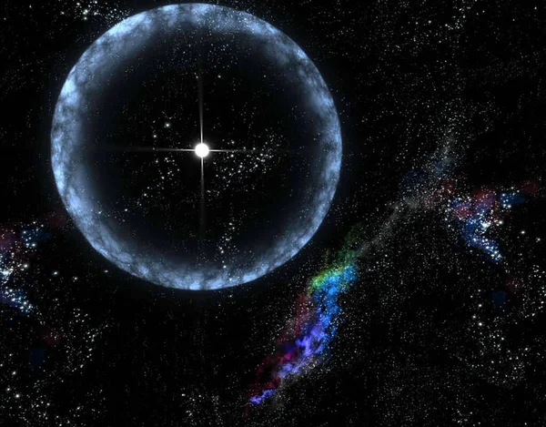 Trzęsienie Gwiazdy Neutronowej Kosmosie — Zdjęcie stockowe