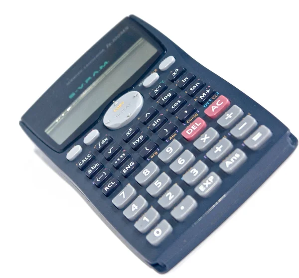 Calculator Isolated White Stock Image