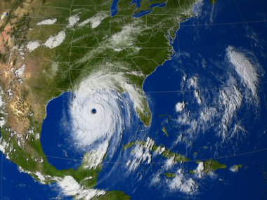 Katrina Kasırgası 'nın uzaydan görüntüsü