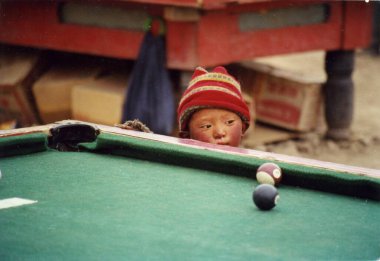 Tibetan child close-up view