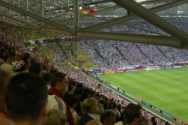 Teraslardaki hayranlar. Beyzbol Oyunu Konsepti