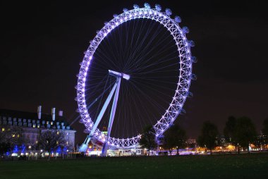 London eye at night  clipart