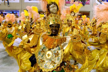 Rio de Janeiro 'daki güzel karnaval.
