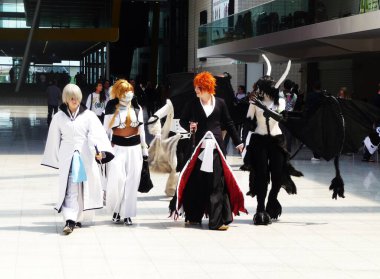 30 Mayıs 2010 'da Londons Excel Center' da Cosplay Etkinliği