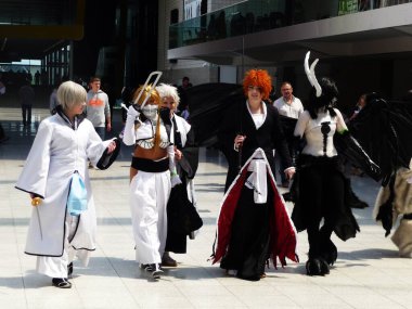 30 Mayıs 2010 'da Londons Excel Center' da Cosplay Etkinliği