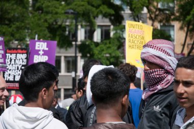 20 Haziran 2010 'da Londra' da BNP 'ye karşı miting