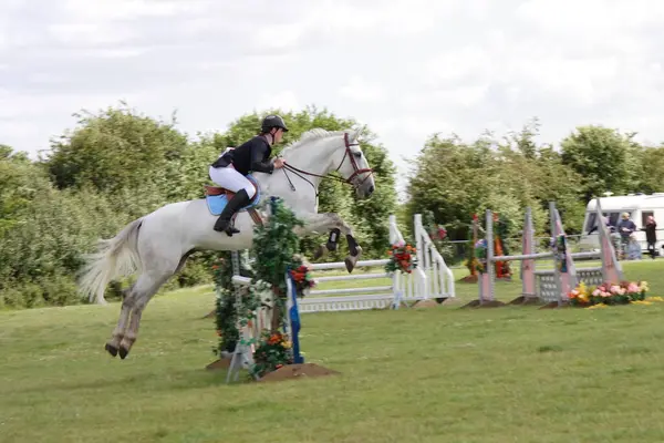 Horse Jumping County Show — Stock Photo, Image