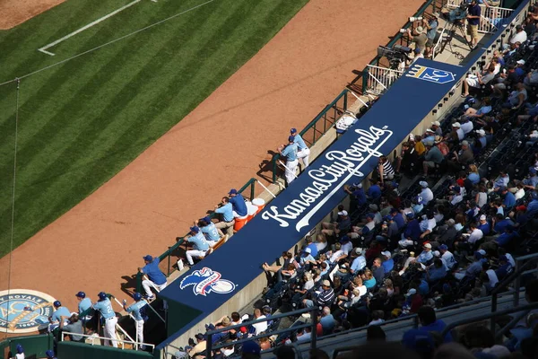 Kauffman Stadium Kansas City Royals Baseball Spel Koncept — Stockfoto
